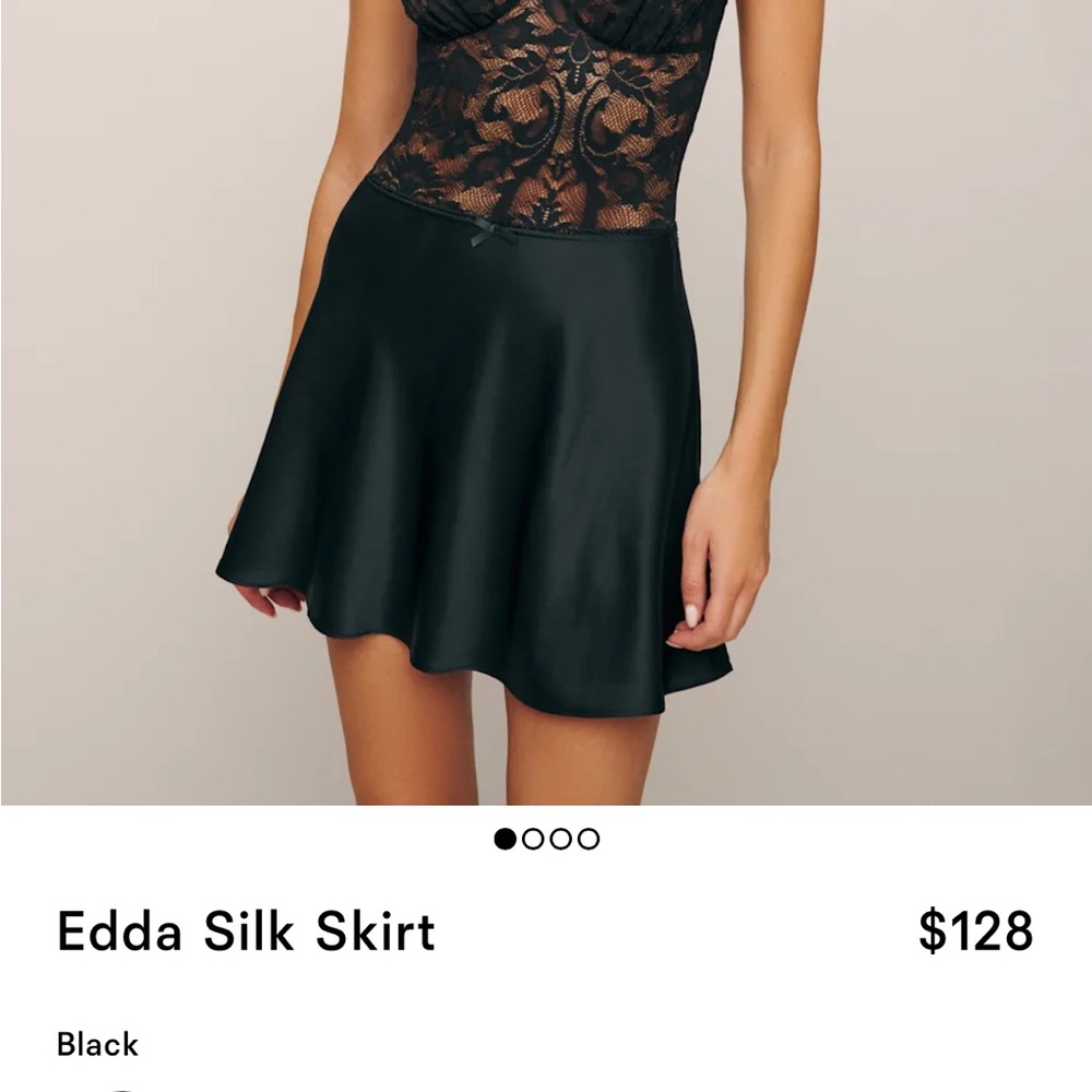 Black Lace Chemise with Sheer Floral Design